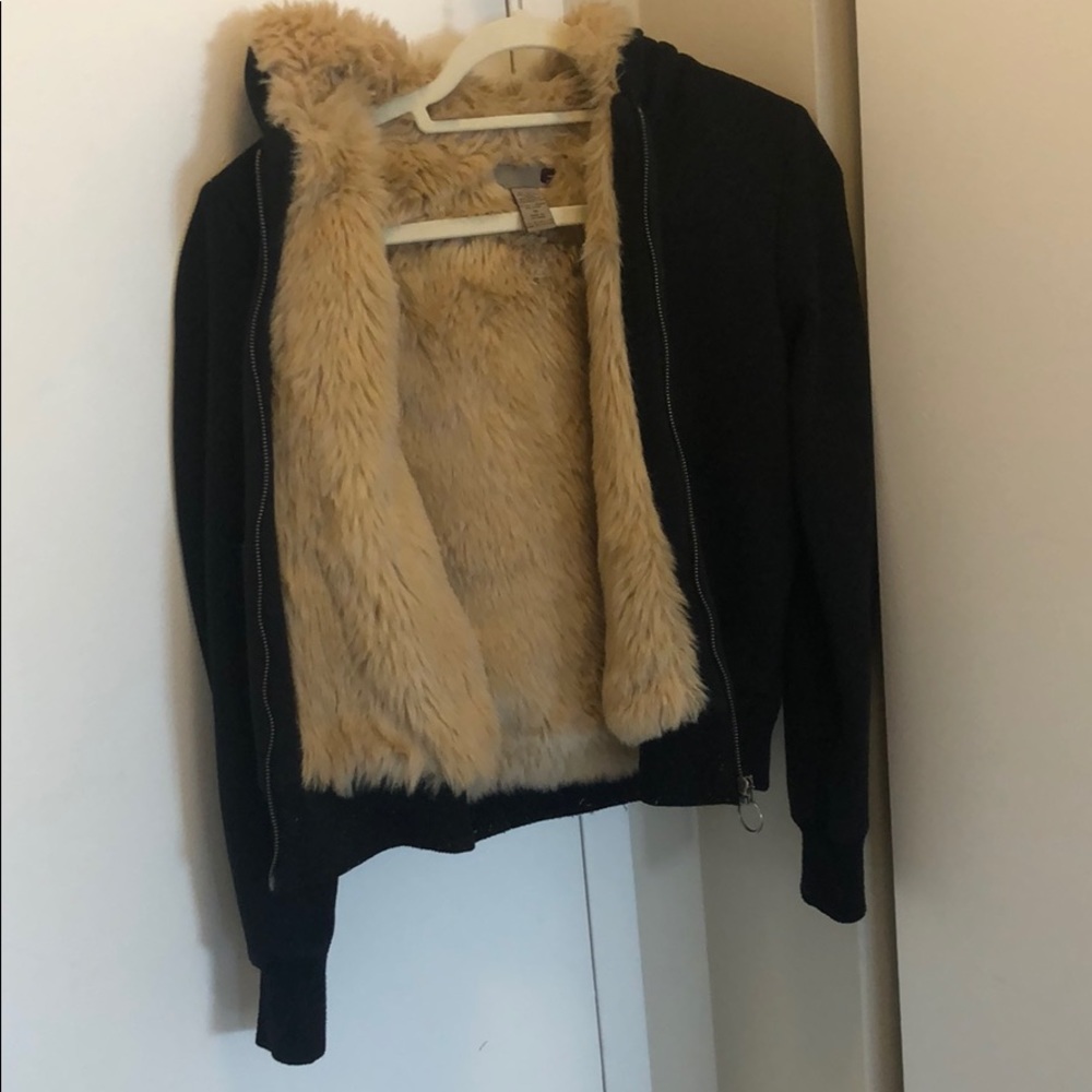Forever 21 faux fur-lined jacket